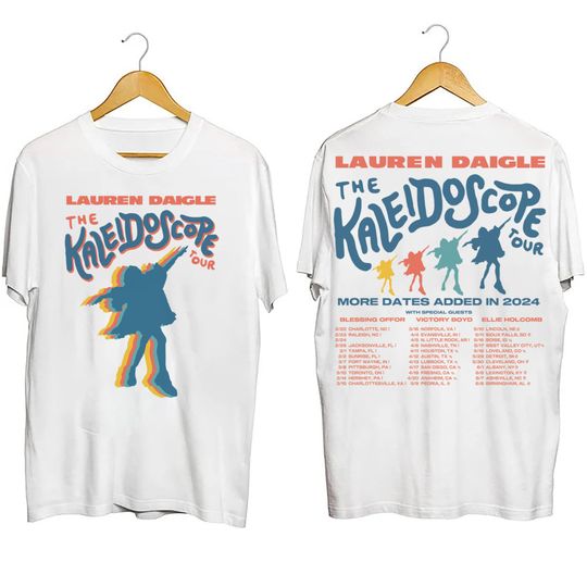 Discover Vintage Lauren Daigle Shirt, Lauren Daigle The Kaleidoscope Tour Shirt