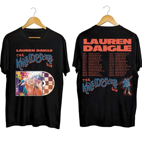 Discover Lauren Daigle Shirt, Vintage Lauren Daigle The Kaleidoscope Tour T Shirt