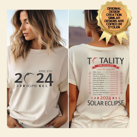 Discover Total Solar Eclipse April 2024 Shirt, American Solar Eclipse 4.8.24 Tshirt