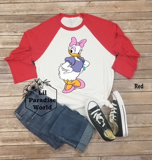 Original Daisy Duck Baseball Shirt, Disney Baseball Shirt, Disney Shirt