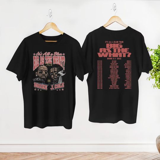 Discover 2024 Drake J Cole Tour T-Shirt, Drake J Cole It's All Blur Tour 2024 Shirt