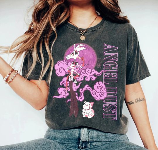 Discover Angel Dust Hazbin Hotel Shirt, Hazbin Hotel Movie Fan Gift