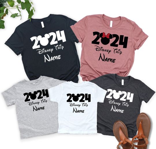 Discover Personalized Disney Trip 2024 Shirt, Disney Matching Family Shirt
