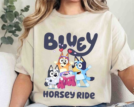 Discover BlueyDad Horsey Ride Shirt, BlueyDad Family Shirt, Family Matching Shirt