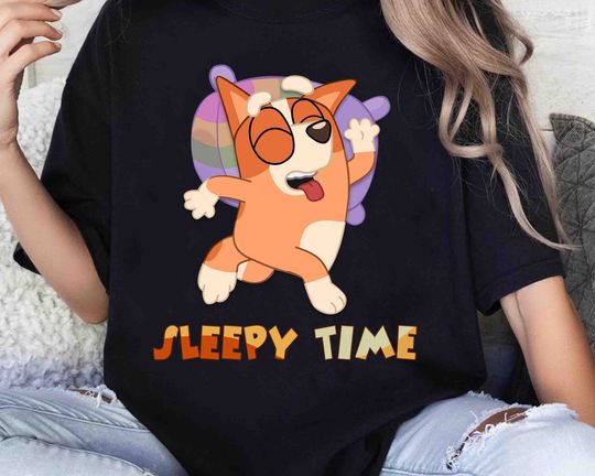Sleepy Time Shirt, Cute BlueyDad Shirt, BlueyDad Family Shirt