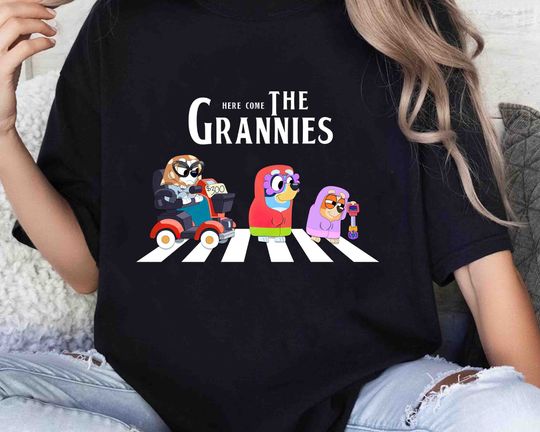 Discover Here Come The Grannies BlueyDad Shirt, BlueyDad Family Shirt