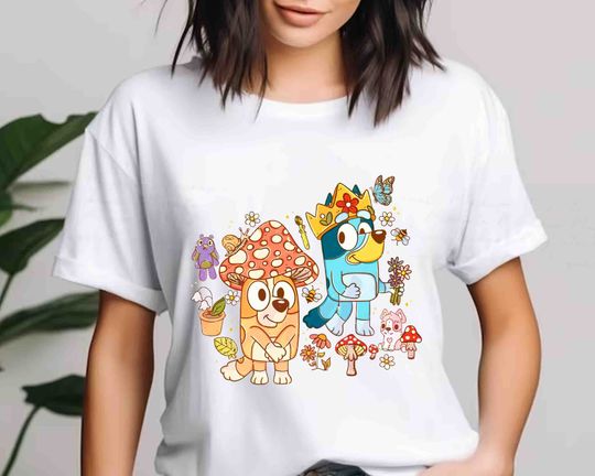 Discover Cute BlueyDad Shirt, BlueyDad Family Shirt, Family Matching Shirt, BlueyDad Birthday T-shirt.