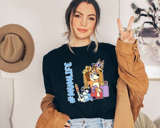 Mumlife BlueyDad Shirt, BlueyDad Family Shirt, Family Matching Shirt