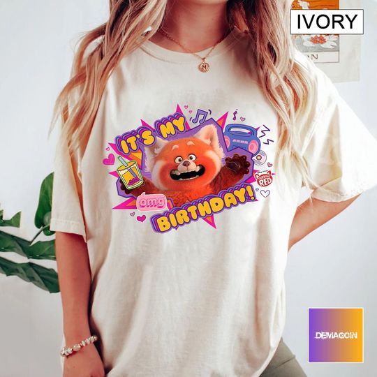 Turning Red Disney Birthday Shirt, Mei Lee Birthday Girl Shirt