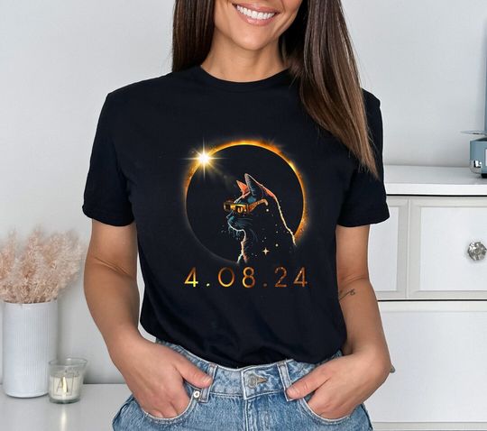 Discover Total Solar Eclipse Shirt, Solar Eclipse 2024, Spring April 8 2024
