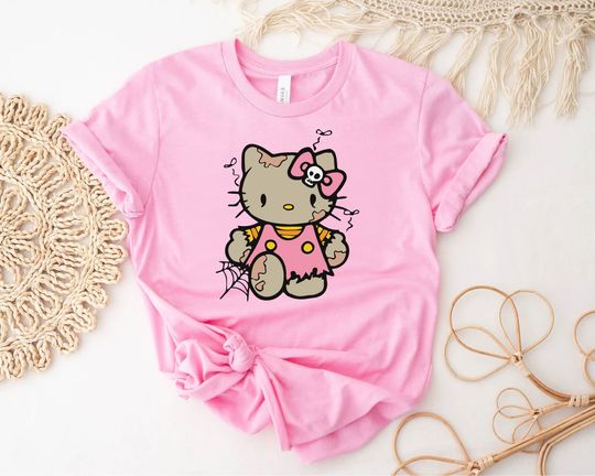 Hello Kitty Halloween Cat Tshirt, Hello Kitty T Shirt