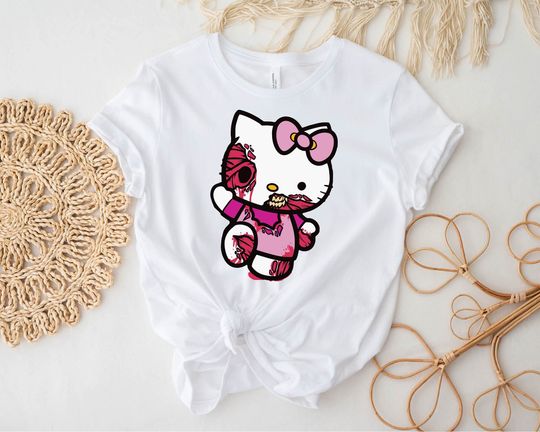 Hello Kitty Halloween Monster Cat Tshirt, Hello Kitty T Shirt