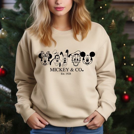 Discover Mickey & Co Sweatshirt, Disney Sweatshirts, Mickey And Friends Shirt