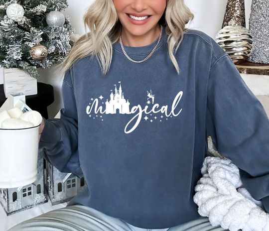 Discover Magical Sweatshirt, Disney Magical Sweatshirt, Disney Castle Sweatshirt