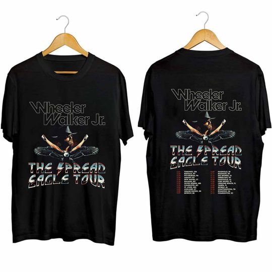 Discover Wheeler Walker, Jr. The Spread Eagle Tour 2024 Shirt