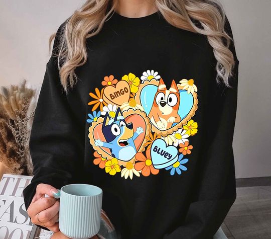 Discover Bingo BlueyDad Sweatshirt | Bingo Sweatshirt | BlueyDad Muffin Bingo Sweatshirt