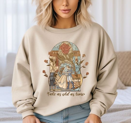 Disney Belle Tale as Old as Time Sweatshirt, Beauty and The Beast Sweatshirt