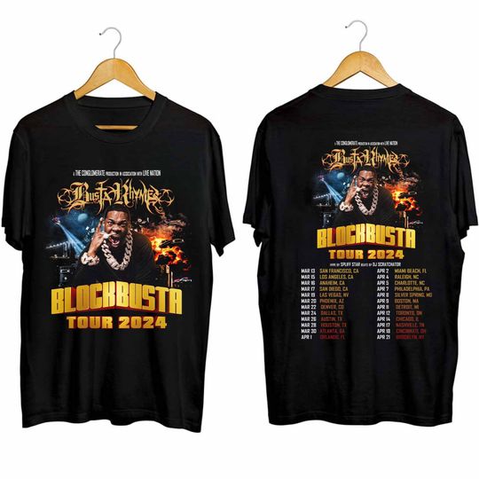 Busta Rhymes 2024 North American Tour Shirt, Busta Rhymes 2024 Concert Shirt