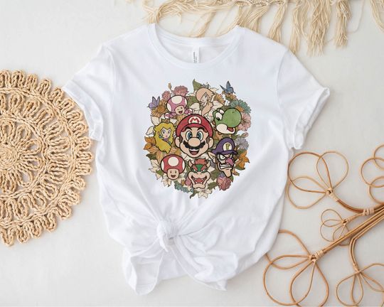 Super Mario Friends Retro Shirt,Super Mario Bowser T Shirt