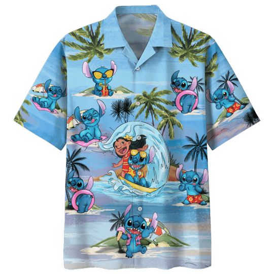 Discover Stitch Summer Time Stitch Hawaii Shirt