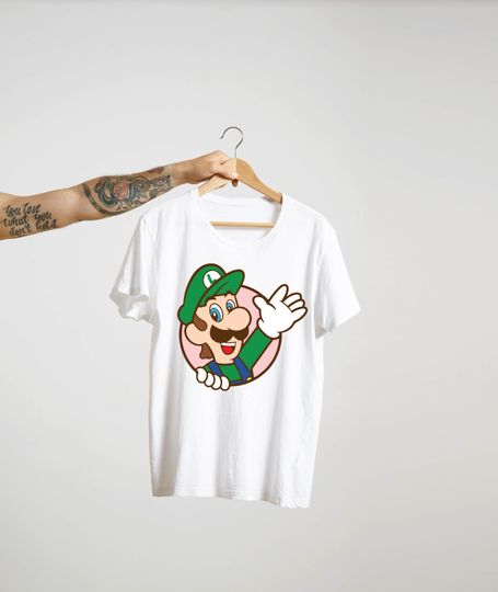 Super Mario Luigi Shirt, Super Mario Birthday Gift Shirt