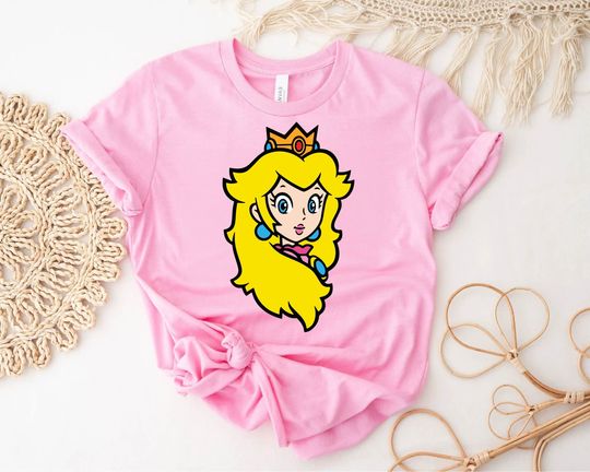 Princess Peach Star Shirt, Princess Peach Crown Shirt