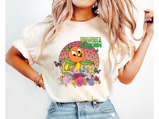 Disney Orange Bird Shirt, Disney Flower & Garden Festival Shirt