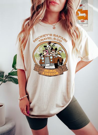 Discover Mickey's Safari Travel Co. Disney Animal Kingdom Family Matching Shirt