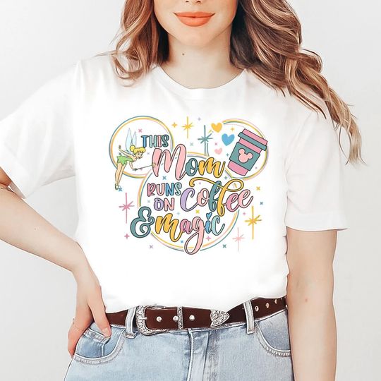 Discover This Mom Runs On Coffee And Magic Shirt, Mickey Disney Mom T-Shirt