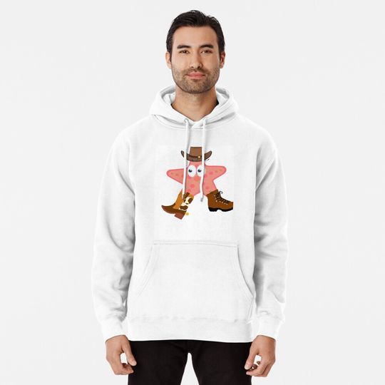Patrick Star Cowboy Boots Funny Hoodie