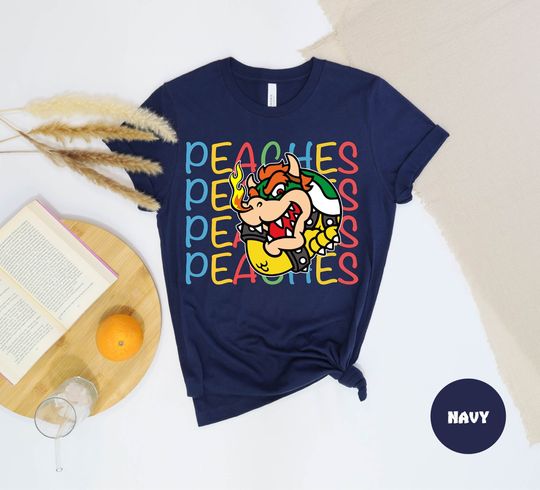 Bowser Peaches Mario Shirt, Bowser Peach Shirt