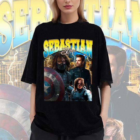 Discover Retro SEBASTIAN STAN Shirt-Sebastian Stan T Shirt