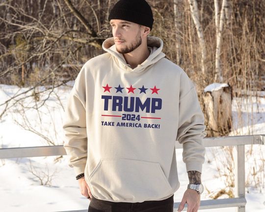 Trump Sweatshirt, 2024 Take America Back, Gift for Her