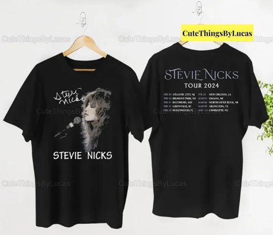 Discover Stevie Nicks Tour 2024 Shirt, Vintage Stevie Nicks Shirt Fan Gifts, Music Tour 2024