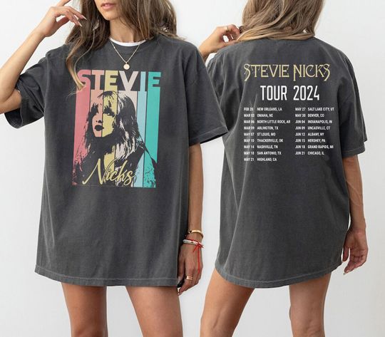 90s Stevie Nicks Concert double-sided Shirt, Stevie Nicks 2024 Tour