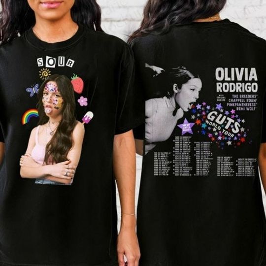Stream Olivia Rodrigo Guts Full Date Tour 2024 Shirt