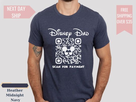 Discover Disney Dad Shirt, Mickey's Scan For Payment, Funny Disney Tee, Family Disney Trip Shirt