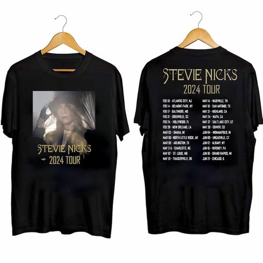 Stevie Nicks 2024 Live In Concert T-Shirt, Vintage Stevie Nicks Shirt Fan Gifts