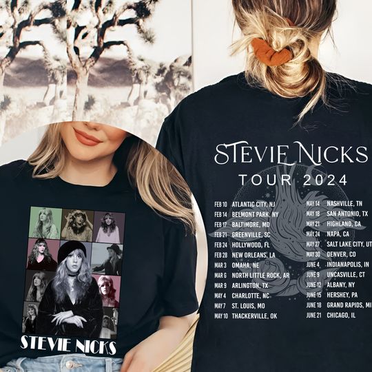 Stevie Nicks 2024 Live In Concert T-Shirt, Vintage Stevie Nicks Shirt Fan Gifts