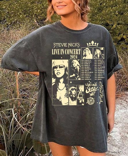 Discover 90s Stevie Nicks Graphic Shirt, Stevie Nicks 2024 Tour T-Shirt, Stevie Nicks Vintage