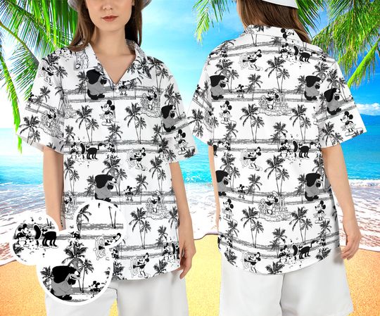 Mickey Mouse Hawaiian Shirt, Classic Mickey Hawaiian