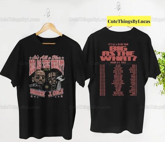 Discover Drake And J Cole Tour Tour 2024 Shirt, Drake J Cole It's All Blur Tour 2024 Shirt