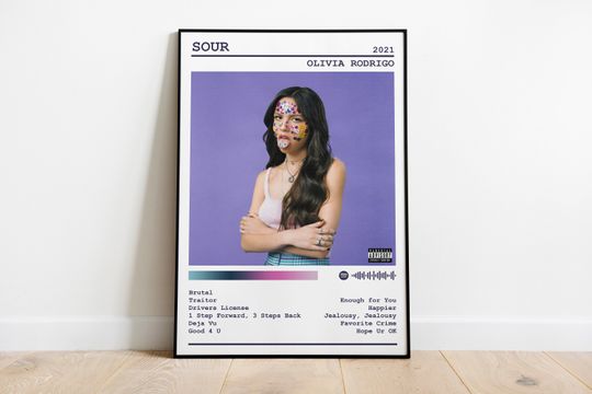 Discover Olivia Rodrigo Poster Print | Olivia Rodrigo Sour Poster