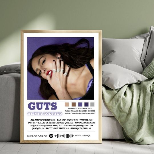 Olivia Rodrigo Album Art Cover Wall Print, Olivia Rodrigo Poster