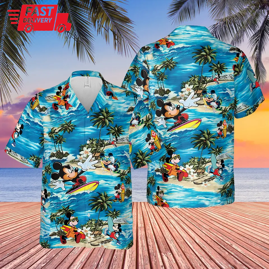 Discover Disney Mickey Mouse Hawaiian Shirt, Mickey Mouse Hawaiian Shirt