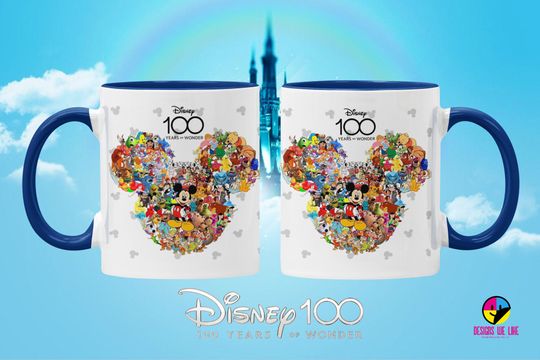 Disney 100th Year Anniversary Mug, Mickey Mouse Mug, Collectible Cup, Disney Gift, Coffee Lover Gift