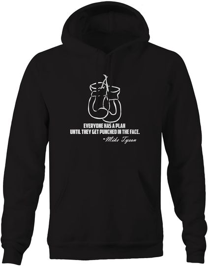 Falcon Apparel Mike Tyson Boxing Gloves Quote hoodie