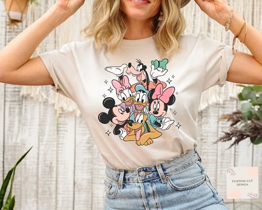 Discover Disney Shirt, Mickey and Friends Minnie Donald Daisy Goofy Pluto Shirt, Disney Family Shirt