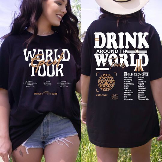 Disney Epcot World Tour Shirt, Retro Disney Epcot Shirt, Mickey And Friends, Epcot Center 1982 Shirt