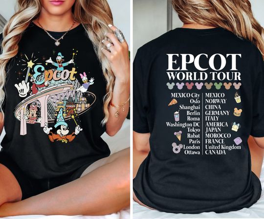 Epcot World Tour Shirt,Sweatshirt, Hoodie, Disney Epcot Matching Shirt, Disney Epcot Shirt